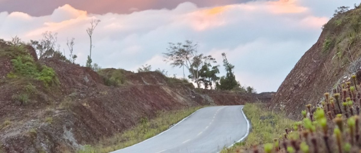 Strasse in Westpapua