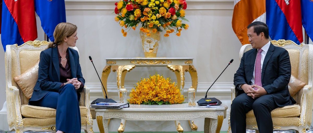 Samantha Power und Hun Manet 