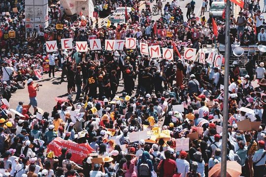 Proteste in Myanmar