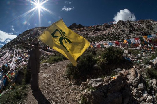 Arahmaianis Performance in Tibet als Teil der Serie Shadows of the Past, 2018. © Arahmaiani (alle Rechte vorbehalten)