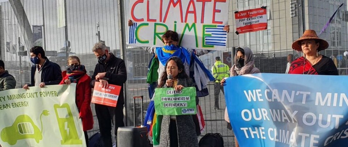 Zivilgesellschaftliche Organisationen (CSOs) mobilisieren während der COP26 in Glasgow 2021 © People Rising for Climate