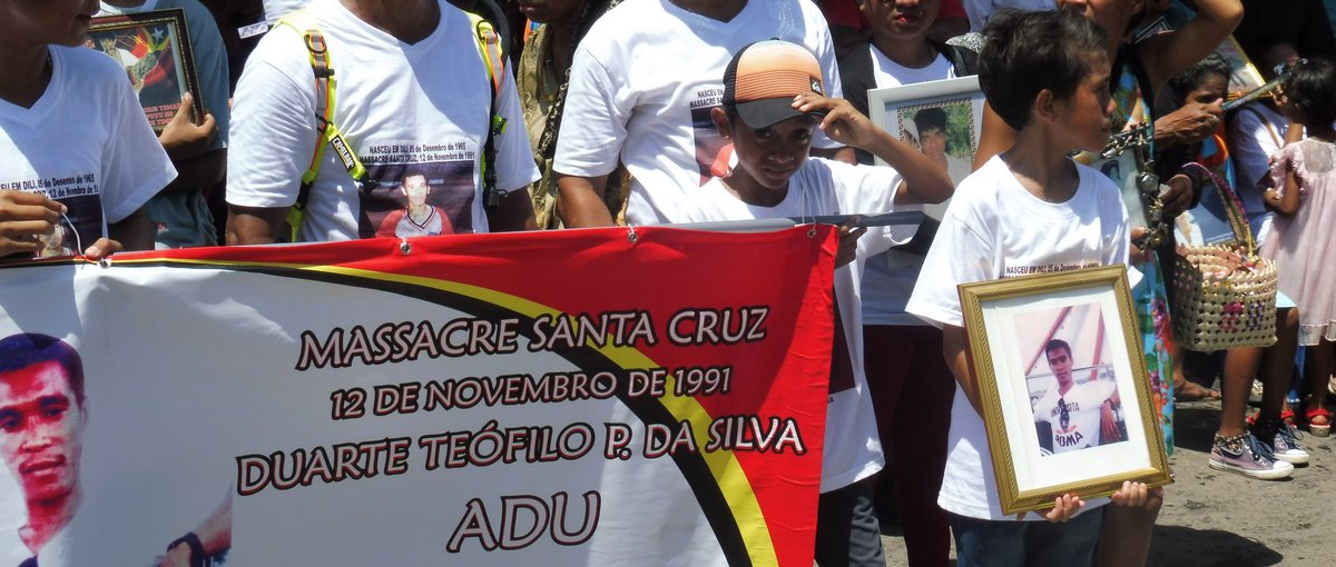 Commemoration of the anniversary of the Santa Cruz massacre 2016 (Foto: Monika Schlicher) 