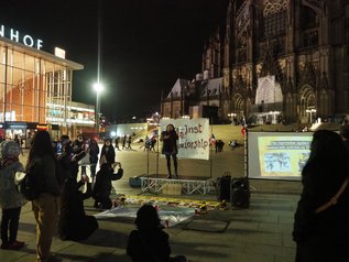 Kundgebung „Nieder mit der Diktatur“