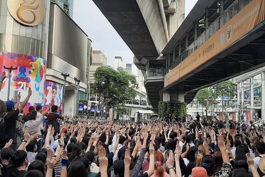Großdemo in Bangkok, 14. Oktober 2020